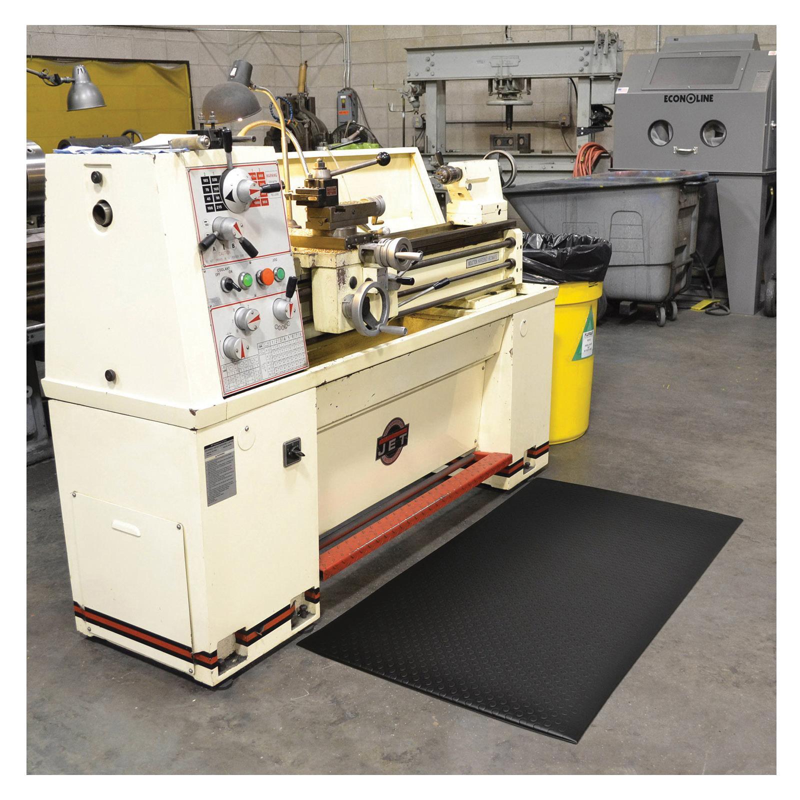 NoTrax&reg; 417S0023BY Bubble Sof-Tred&trade; Dyna-Shield&reg; 417 Anti-Fatigue Mat, 3 ft L x 2 ft W x 1/2 in THK, PVC Sponge, Bubble Surface Pattern, Vinyl Base, Resists: Abrasion, Slip, Tear and Wear