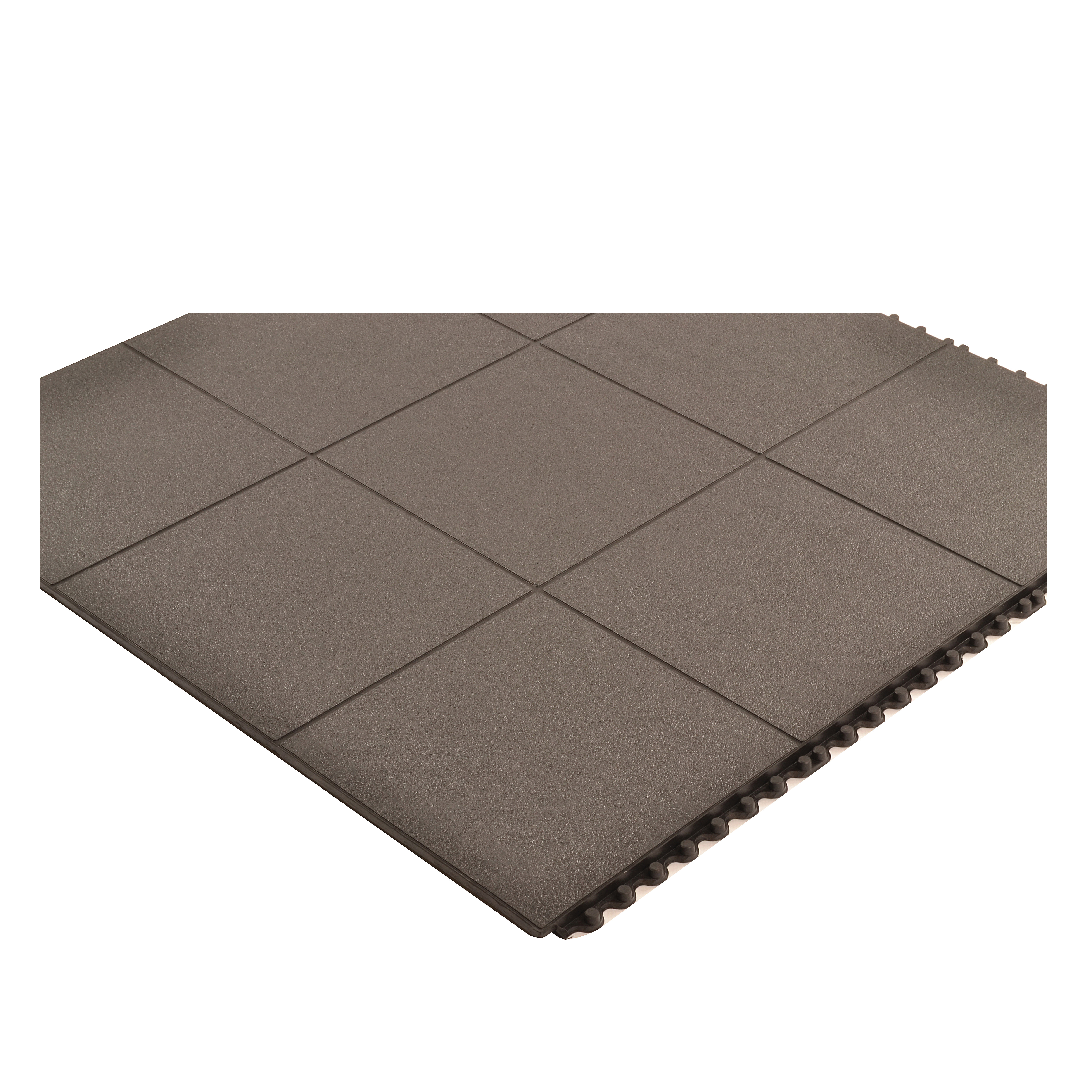NoTrax&reg; 656SFR33BL Niru&reg; Cushion-Ease&reg; Anti-Fatigue Floor Mat, 3 ft L x 3 ft W x 3/4 in THK, Nitrile Rubber, Pebbled Surface Pattern, Resists: Abrasion, Chemicals, Oils and Greases