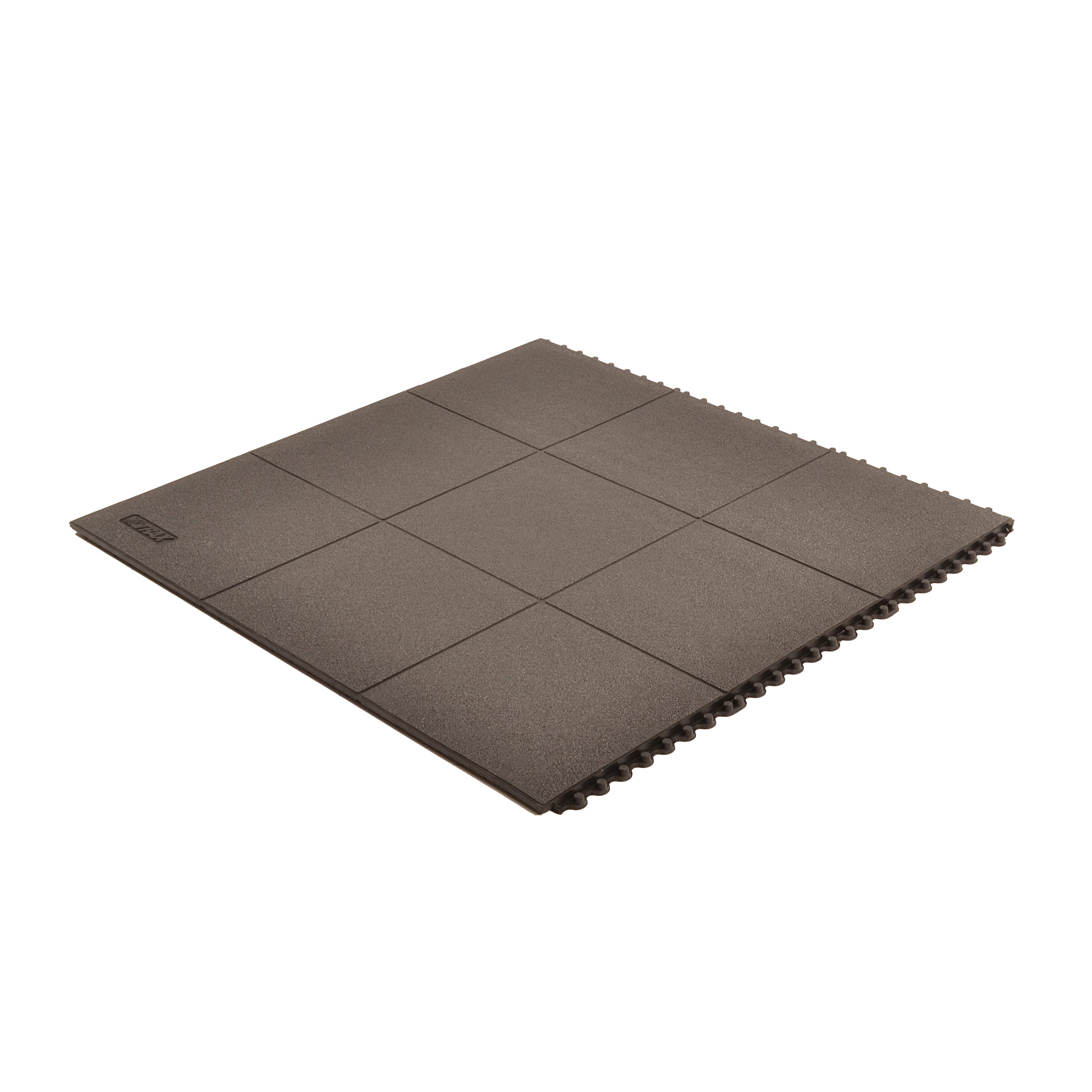 NoTrax&reg; 656SFR33BL Niru&reg; Cushion-Ease&reg; Anti-Fatigue Floor Mat, 3 ft L x 3 ft W x 3/4 in THK, Nitrile Rubber, Pebbled Surface Pattern, Resists: Abrasion, Chemicals, Oils and Greases