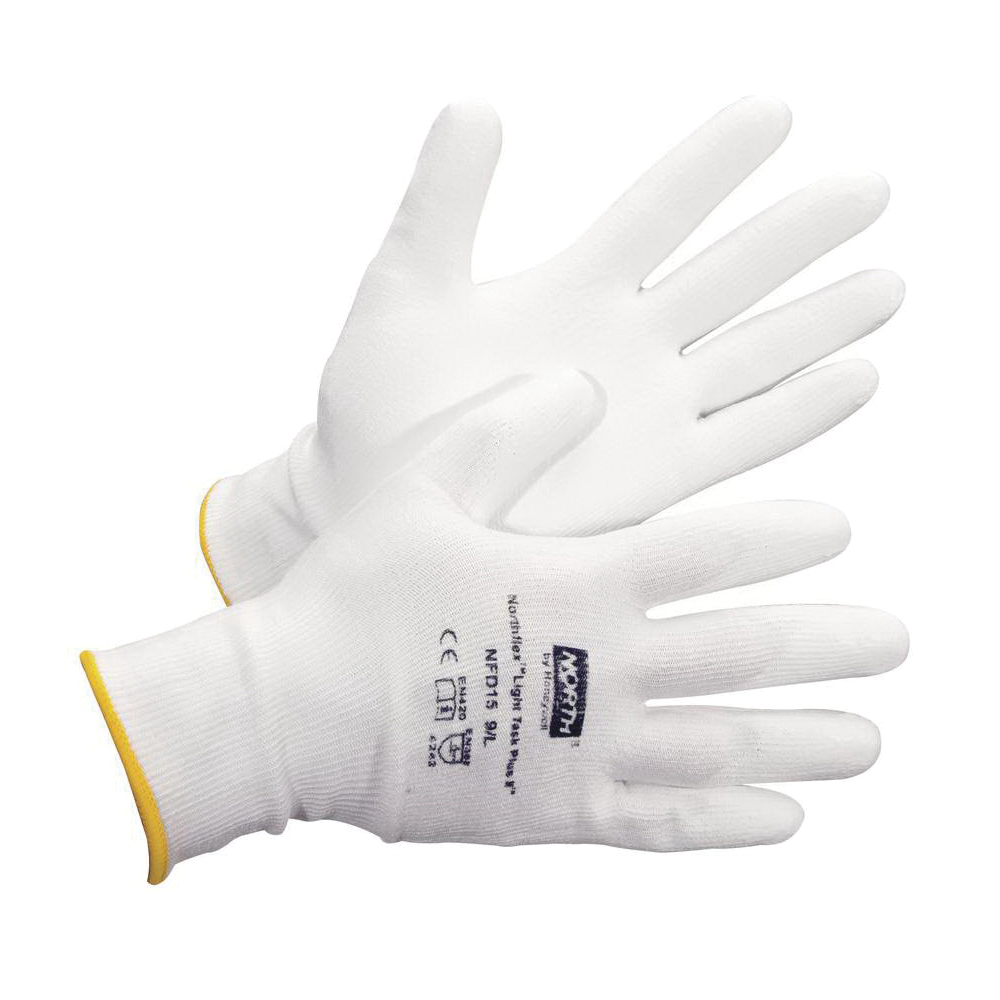 North&reg; by Honeywell NFD15-11XXL Light Task Plus II&trade; NFD15 Lightweight Cut Resistant Gloves, 2XL, Nitrile/Polyurethane Coating, Dyneema&reg;, Knit Wrist Cuff, Resists: Abrasion, Cut, Puncture and Tear, ANSI Cut-Resistance Level: A1, Paired Hand
