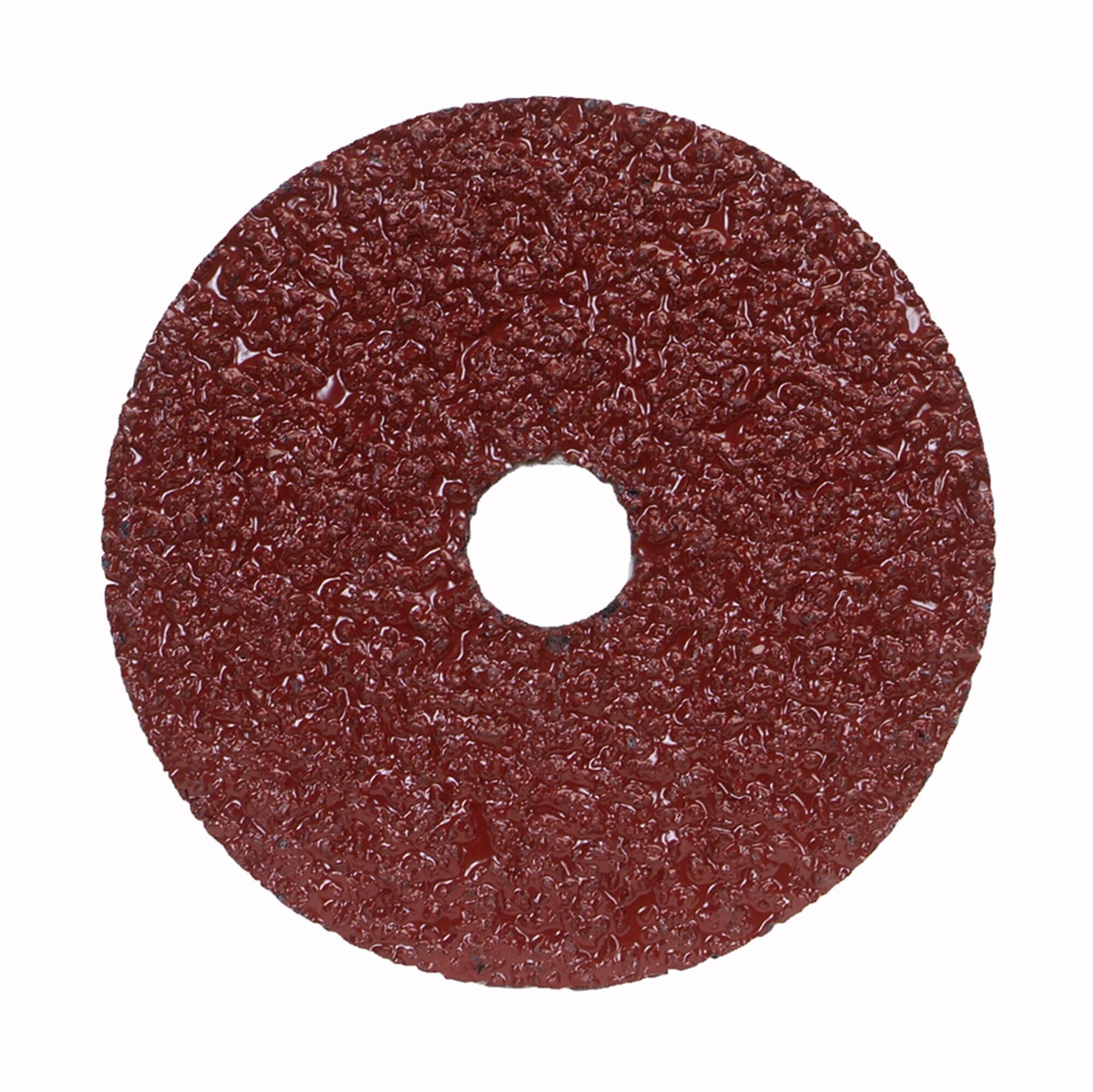 Norton&reg; 5539510684 F240 Sanding Fiber Disc, 5 in Dia Disc, 7/8 in Center Hole, 16 Grit, Extra Coarse Grade, Aluminum Oxide Abrasive, Center Mount Attachment