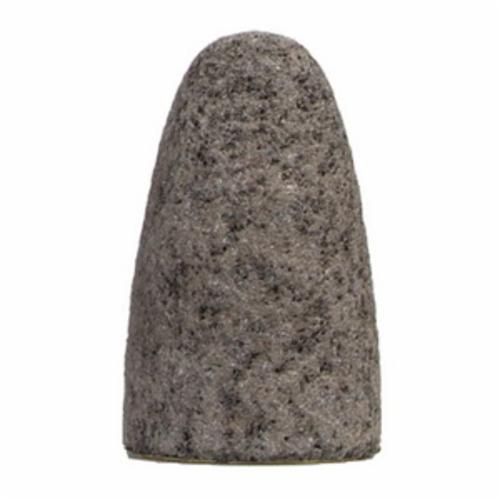Norton&reg; Gemini&reg; 61463622195 57A24-R Portable Snagging Cone, 1-3/4 in Max Diameter, 3 in THK Head, 24 Grit, Coarse Grade, Aluminum Oxide Abrasive
