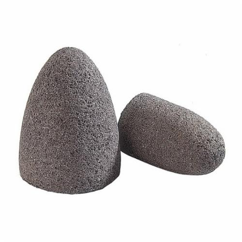 Norton&reg; Gemini&reg; 61463622349 57A24-R Portable Snagging Cone, 1-1/2 in Max Diameter, 2-1/2 in THK Head, 24 Grit, Coarse Grade, Aluminum Oxide Abrasive