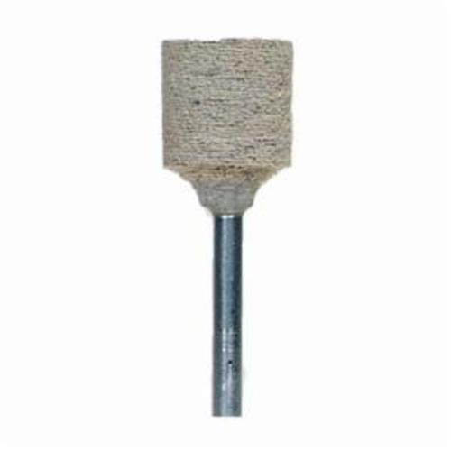 product Norton® BlueFire® 66253344391 Portable Snagging Plug With NCRH Steel Bushing, 2 in Max Diameter, 3 in THK Head, 24 Grit, Extra Coarse Grade, Zirconia Alumina Abrasive