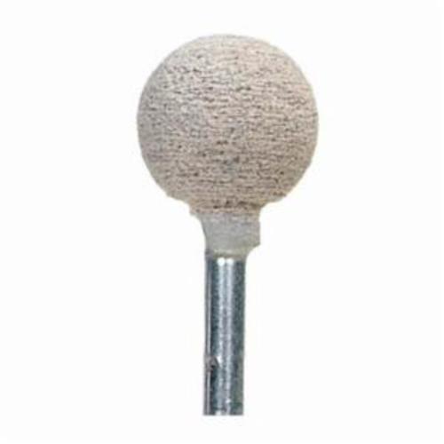 product Norton® 61463622664 Cotton Fiber Mounted Point, A11 Pointed Tree Point, 7/8 in Dia x 2 in L Head, 1/4 in Dia Shank