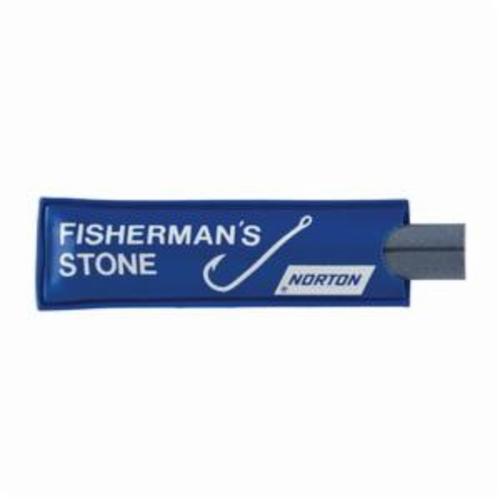 Norton&reg; Crystolon&reg; 61463624072 Fish Hook Pocket Stone With Pouch, 3 in L x 1/2 in W x 1/2 in H, 280 Grit