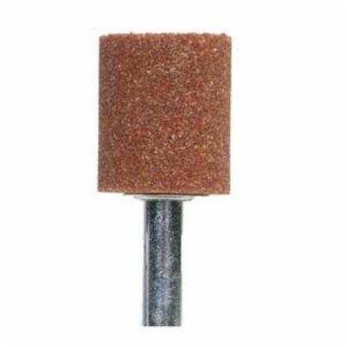Norton&reg; Gemini&reg; 61463624550 38A Mounted Point, W205 Cylindrical Point, 3/4 in Dia x 1 in L Head, 1/4 in Dia Shank