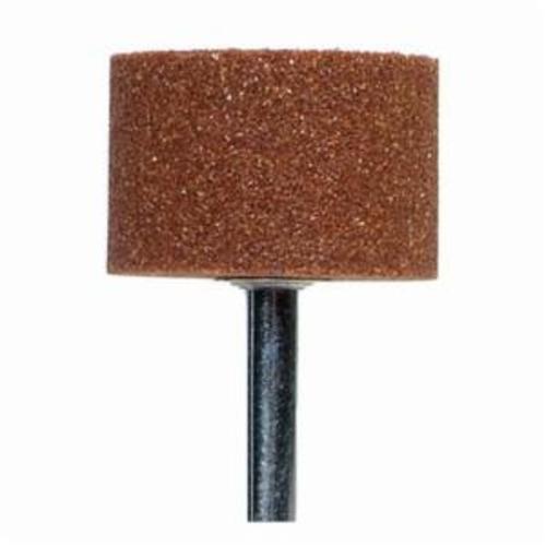 Norton&reg; Gemini&reg; 61463624587 38A Mounted Point, W237 Cylindrical Point, 1-1/2 in Dia x 1 in L Head, 1/4 in Dia Shank