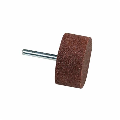 Norton&reg; Gemini&reg; 61463624592 38A Mounted Point, W242 Cylindrical Point, 2 in Dia x 1 in L Head, 1/4 in Dia Shank