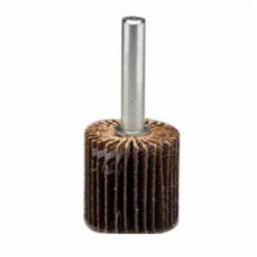 Norton&reg; 63642502621 R265 Mini Flap Wheel With 1/4 in Steel Shank, 3 in Dia Wheel, 1 in W Face, 1/4 in Dia Shank, 80 Grit, Medium Grade, Aluminum Oxide Abrasive