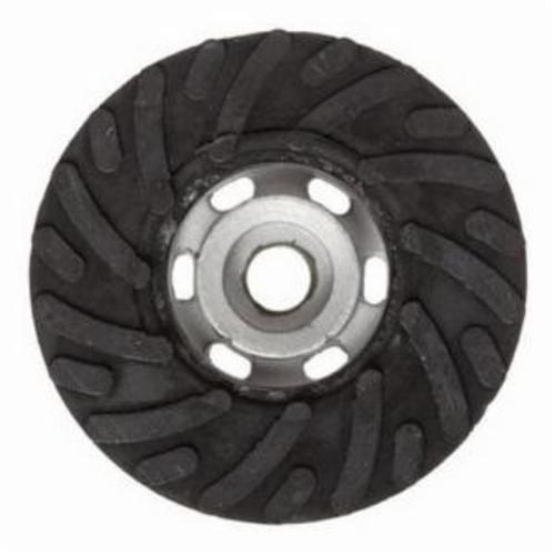 Norton&reg; Spiralcool&trade; 63642503000 Air Cooled Medium Density No-Nose Backup Pad, 5 in Dia Pad, Locking Nut Attachment