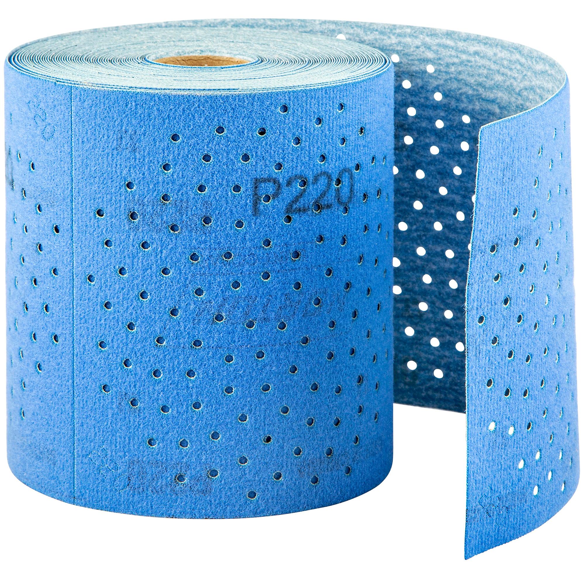 Norton&reg; 63642504663 Perforated Diamond Compound, 13 yd L Roll x 4-1/2 in W Roll, 220 Grit, Very Fine Grade, Ceramic Alumina Abrasive, Anti-Loading Paper Backing