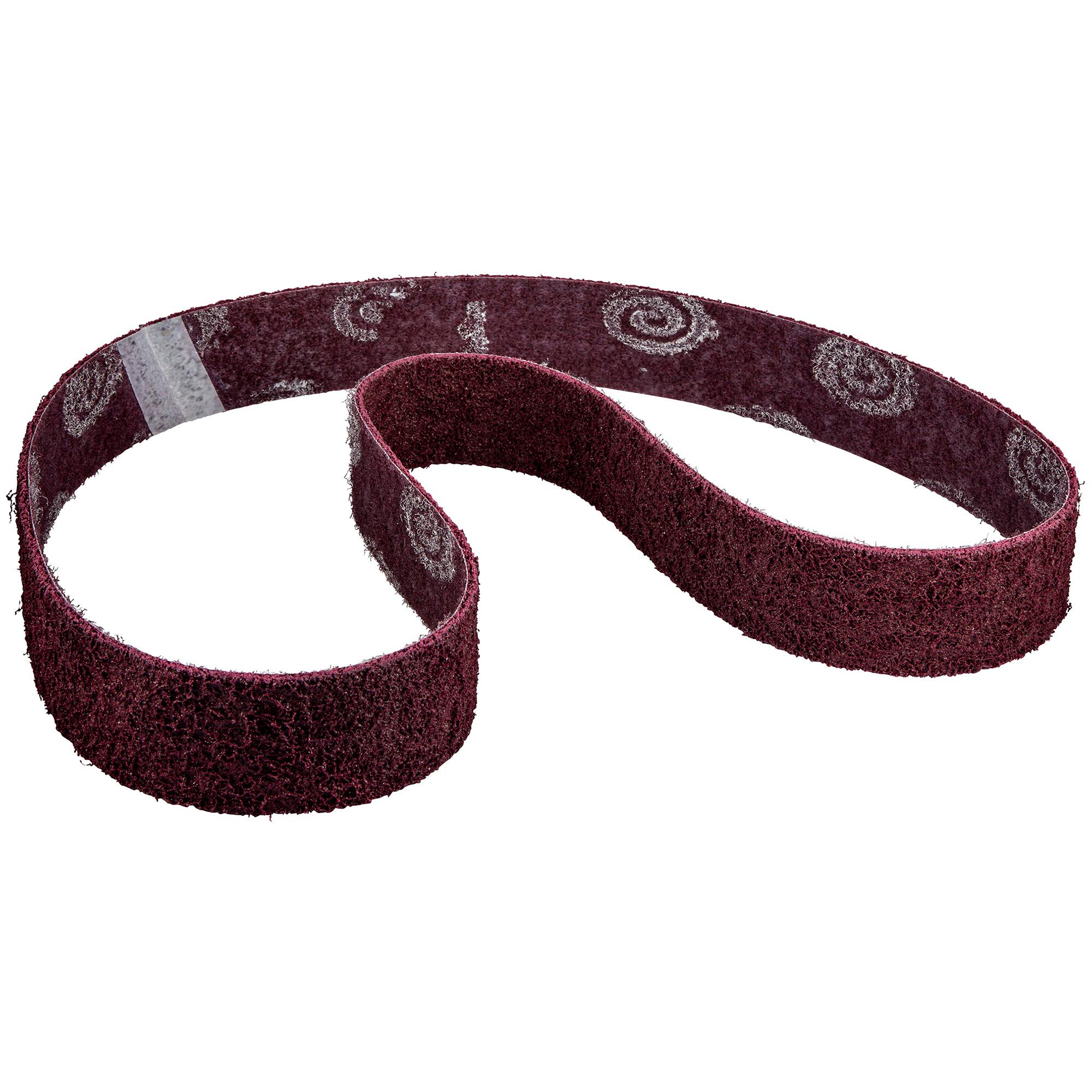 Norton&reg; 63642554551 Non-Woven Benchstand Belt, 2 in W Belt x 60 in L, Medium Grade, Aluminum Oxide Aggregate Abrasive