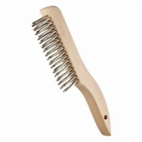 Norton&reg; 66252833951 Heavy Duty Scratch Brush, 4 in W Brush, 16 in OAL, 304 Stainless Steel Trim