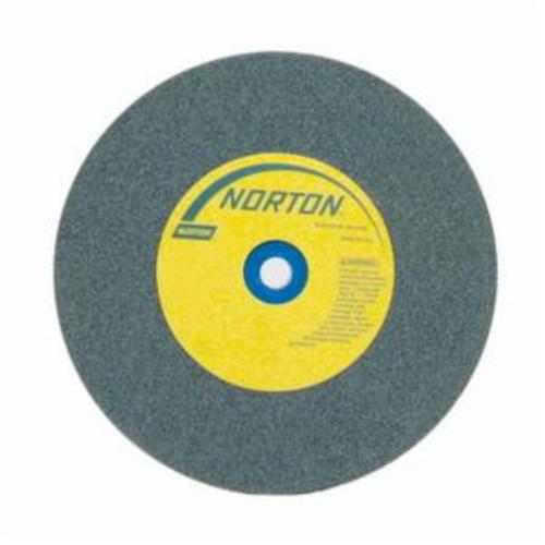 Norton&reg; Gemini&reg; Crystolon&reg; 66252837194 Straight Bench and Pedestal Grinding Wheel, 6 in Dia x 1 in THK, 1 in Center Hole, 120 Grit, Silicon Carbide Abrasive