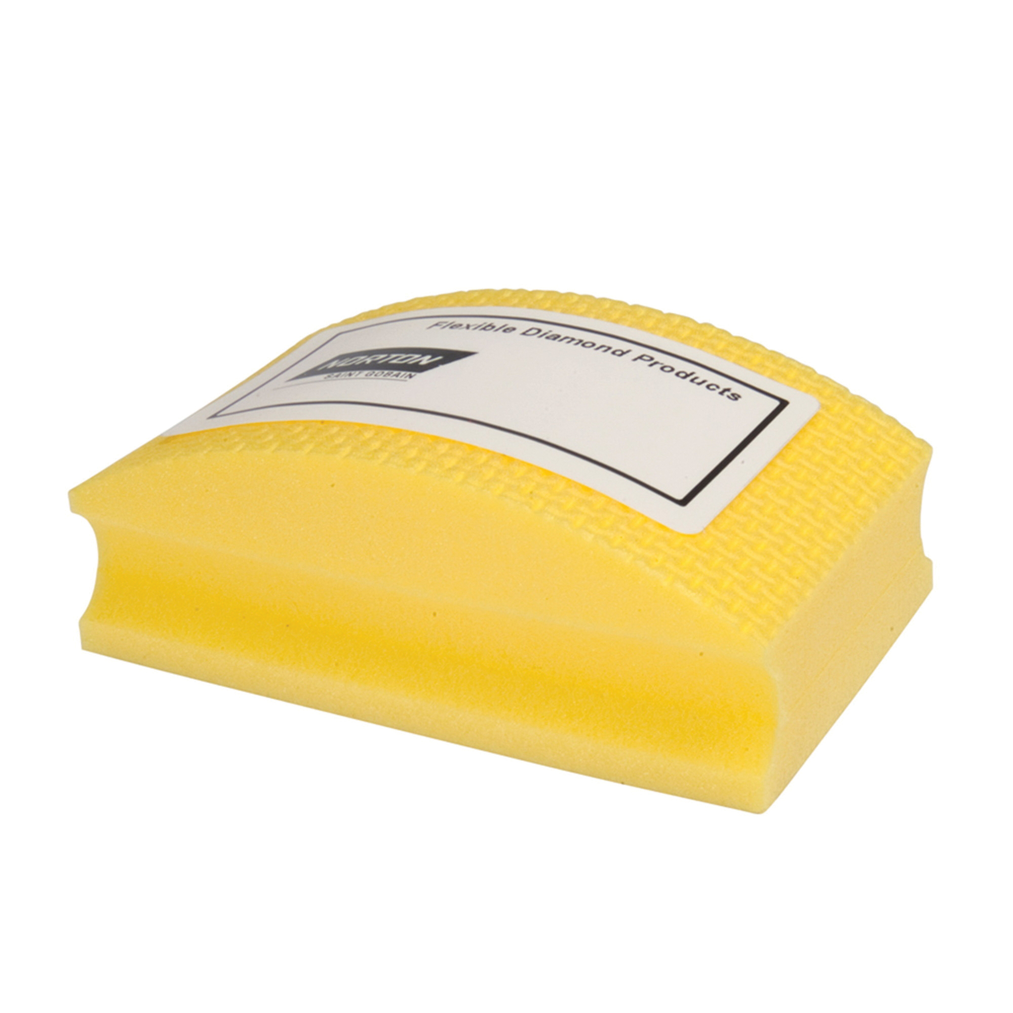 product Norton® 66260306360 Flexible Conventional Curved Hand Pad, 2-1/8 in Dia x 1-1/2 in THK, 60 Grit