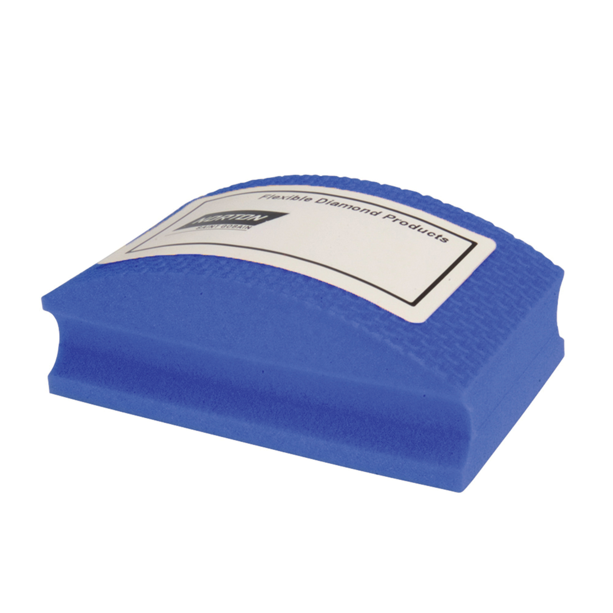 Norton&reg; 66260306364 Flexible Conventional Curved Hand Pad, 2-1/8 in Dia x 1-1/2 in THK, 1500 Grit