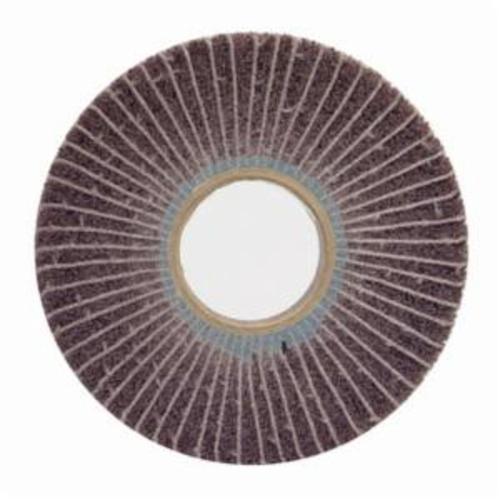 Scotch-Brite™ 7000121151 Flap Brush, 2 in Dia Wheel, 1 in W Face, 1/4 in Dia Shank, Medium Grade, Aluminum Oxide Abrasive