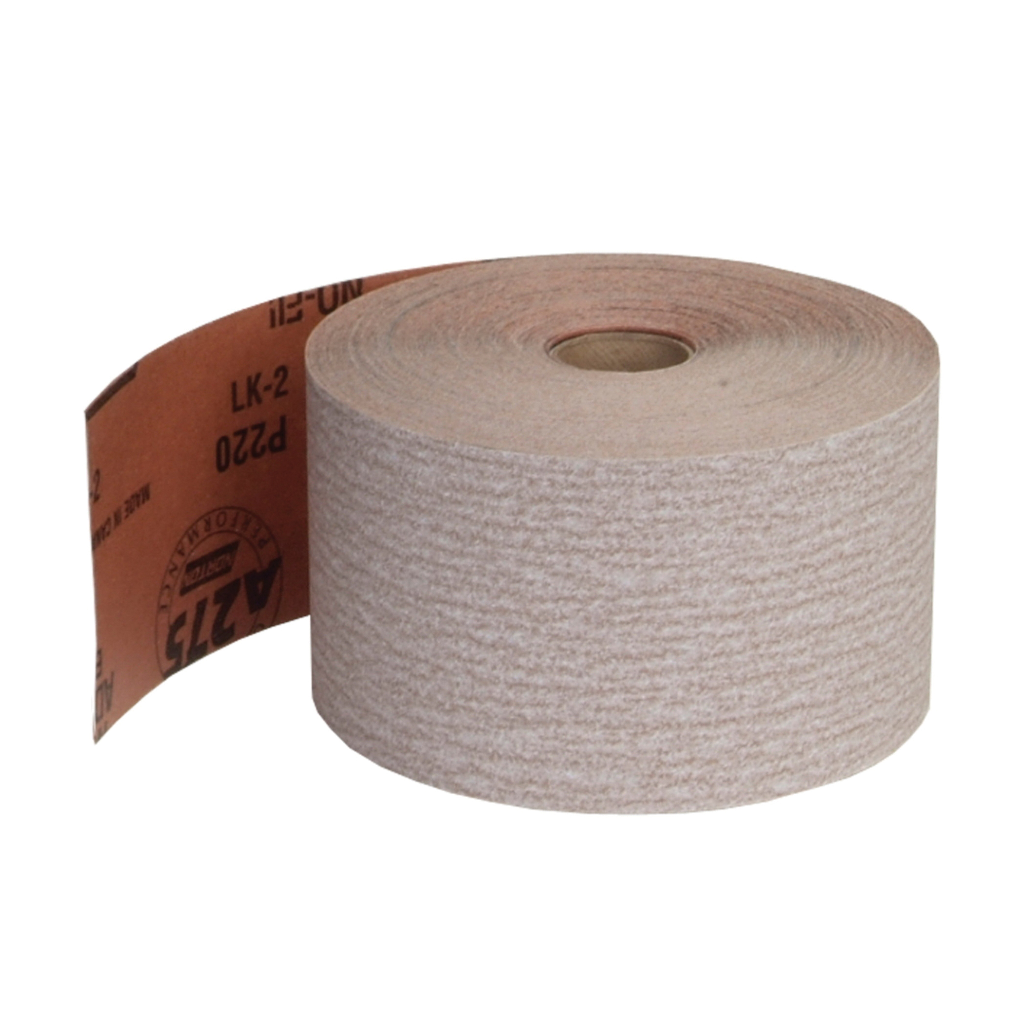 Norton&reg; 66261131691 OP A275 Coated Abrasive Roll, 25 yd L x 2-3/4 in W, 80 Grit, Coarse Grade, Aluminum Oxide Abrasive, Anti-Loading Paper Backing