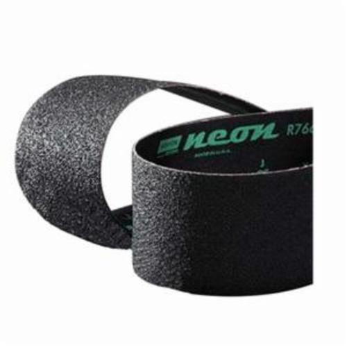 Norton&reg; Neon&reg; 66623390083 R766 Narrow Coated Abrasive Belt, 6 in W x 48 in L, P50 Grit, Coarse Grade, Aluminum Oxide Abrasive, Polyester Backing