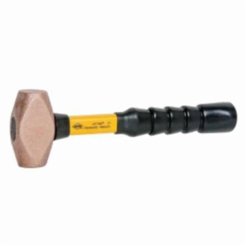 Nupla® Power Drive® 10020 Standard Dead Flow Hammer, 13-3/4 in OAL, 2 in Dia Soft Face, 2 lb Polymer Head, Fiberglass Handle