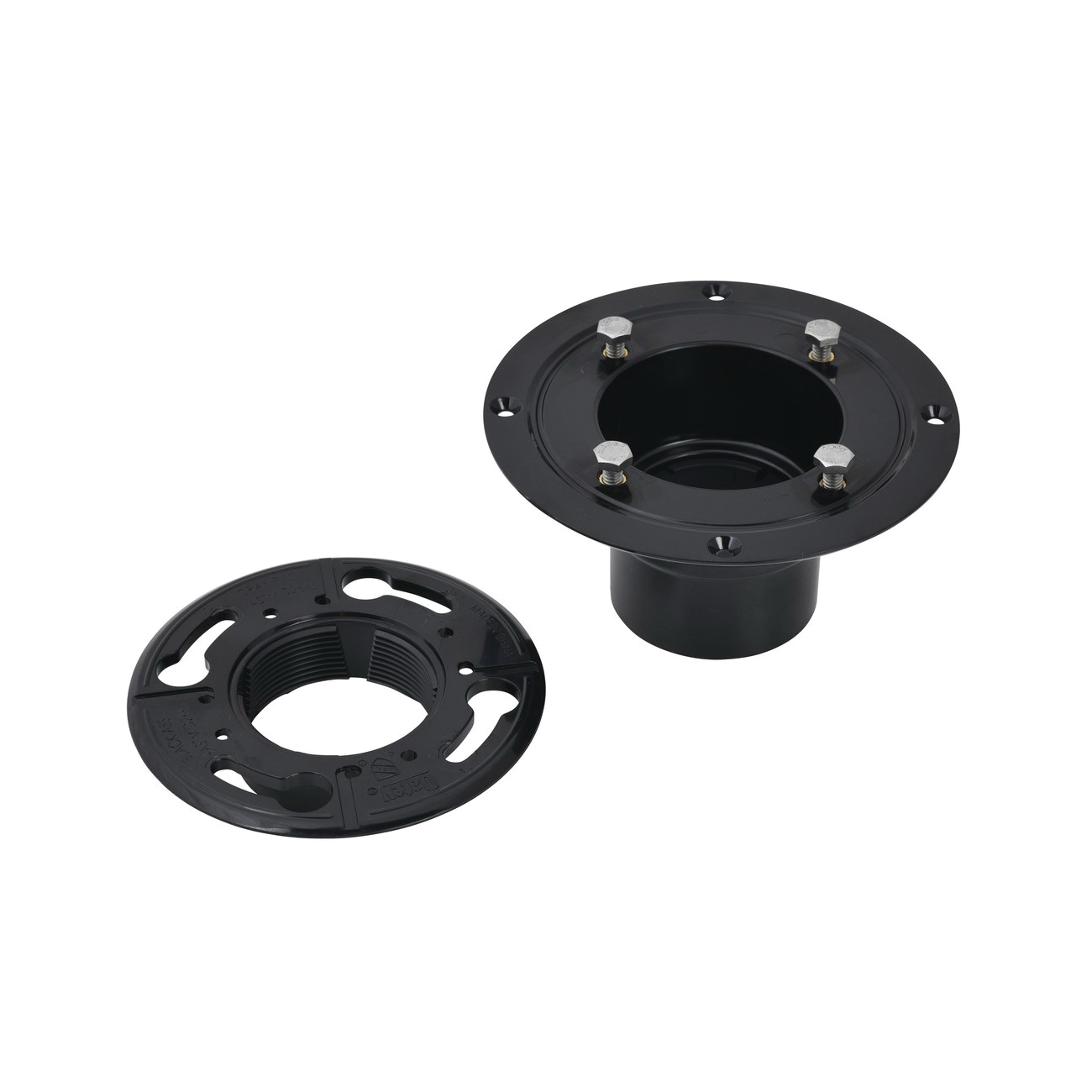 Oatey® 42269 Drain Base Clamping Collar and Fastener, For Use With 130 Series Low Profile Shower Pan Drain, Solvent Weld Connection, 2 in or 3 in Pipe, ABS, Import