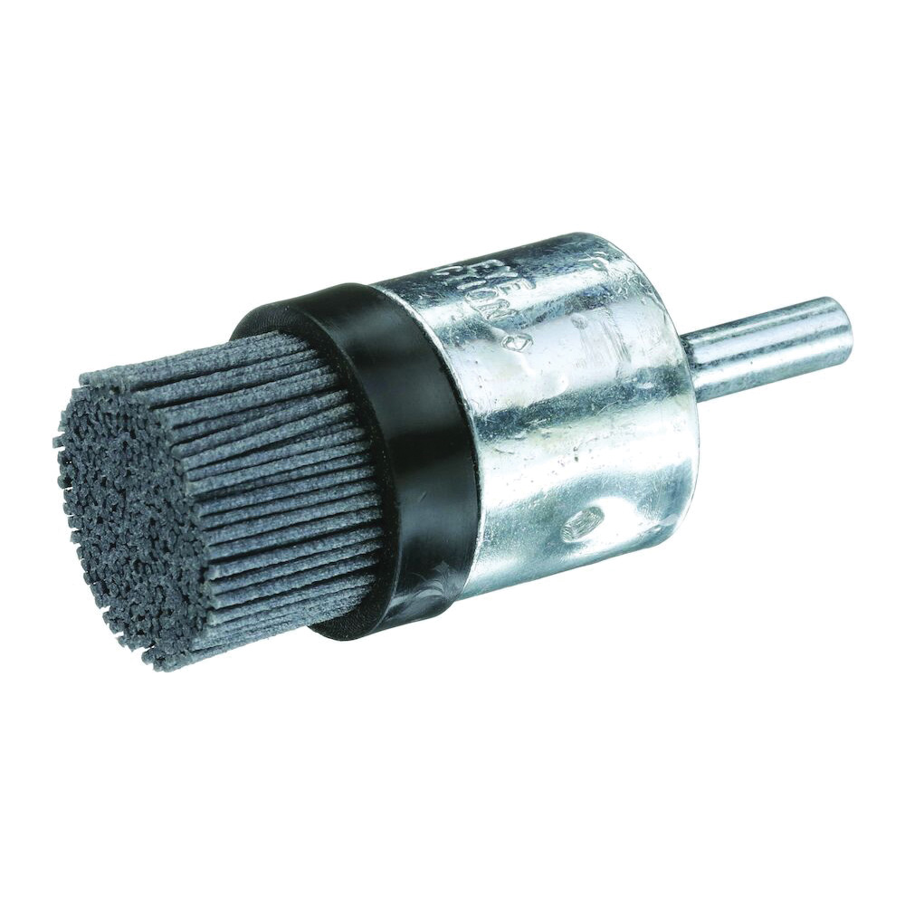 Osborn ATB&trade; 0003029600 End Brush With Bridle, 1/2 in Dia Brush, Straight, Silicon Carbide Fill, 1 in L Trim