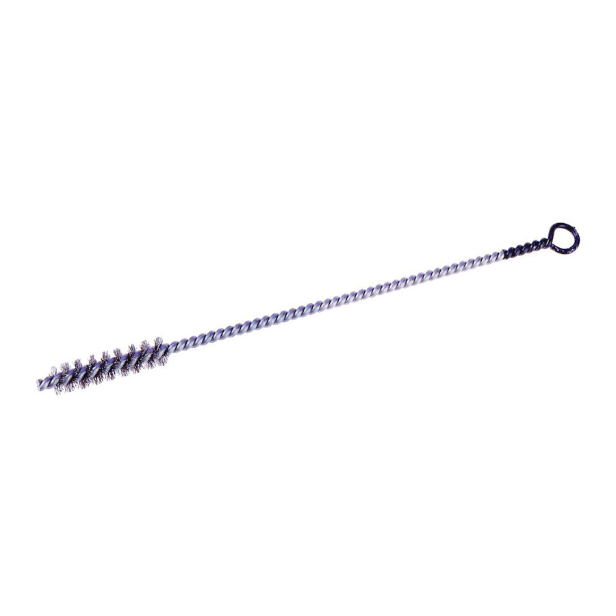 Osborn Helituf™ 0003606700 Crimped Wire Internal Side Action Tube Brush, 15/16 in Dia x 1 in L, 3-1/2 in OAL, 0.005 in Dia Filament/Wire, Carbon Steel Fill