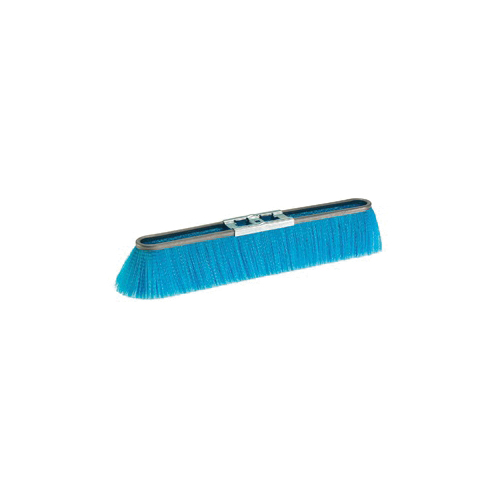 Osborn 0005212300 Fine Sweeping Strip Broom, 3-3/8 in L Trim, Blue Flagged Synthetic Bristle