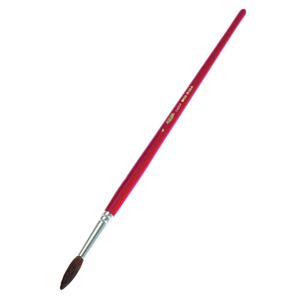Osborn 0007400600 Professional Marking Brush, 12-1/2 in OAL, #6 Camel Hair Brush, Wood Handle, Latex, Oil/Water Based