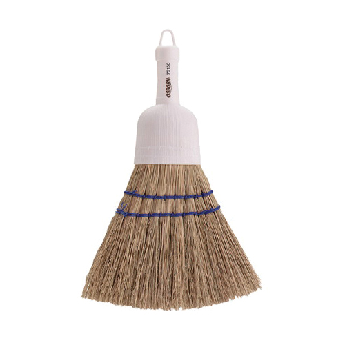 Osborn 0007515000 Whisk Broom With Plastic Cap, Corn/Grass Bristle, 7 in W, 5-1/2 in L Trim, 11 in OAL