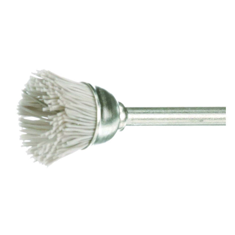 Osborn ATB&trade; 0007570700 Miniature Cup Brush, 9/16 in Dia Brush, Straight, Aluminum Oxide Fill
