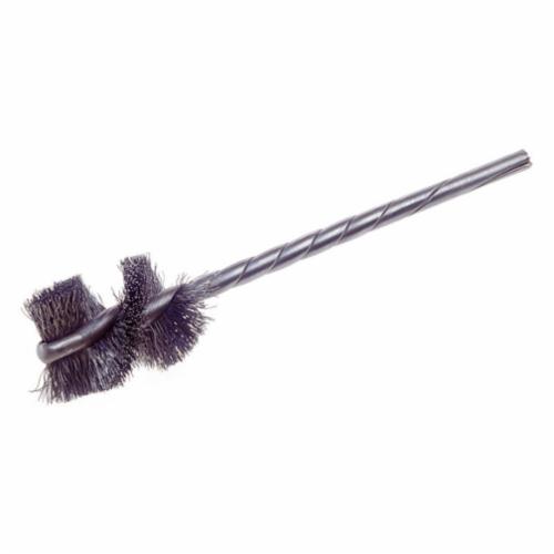 Osborn ATB&trade; Helituf&trade; 36250 Internal Side Action Tube Brush, 3/8 in Dia x 1 in L, 3-1/2 in OAL, 0.028 in Dia Filament/Wire, Nylon/Silicon Carbide Fill