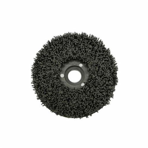 Osborn ATB&trade; TUFMATIC&trade; 0004716100 Straight Disc Brush, 6 in Dia Brush, 7/8 in Center Hole, 0.028 in Dia Filament/Wire, Silicon Carbide Fill