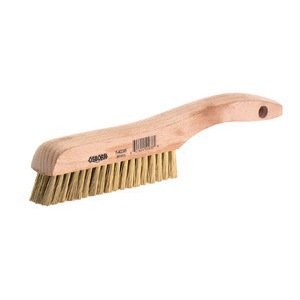 Osborn 0005403700 Plater's Scratch Brush, 5-3/4 in L x 1-1/8 in W Brush, 13-1/4 in OAL, 1 in L Fine Stainless Steel Wire Trim