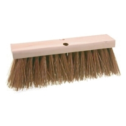 Osborn 0008126200 Economy Street Broom, 5 in L Trim, Safety Orange Polypropylene Bristle