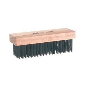Osborn 0008300200 Economy Straight Back Scratch Brush, 7-1/4 in L x 2-1/4 in W Brush, 1-5/8 in L Steel Trim