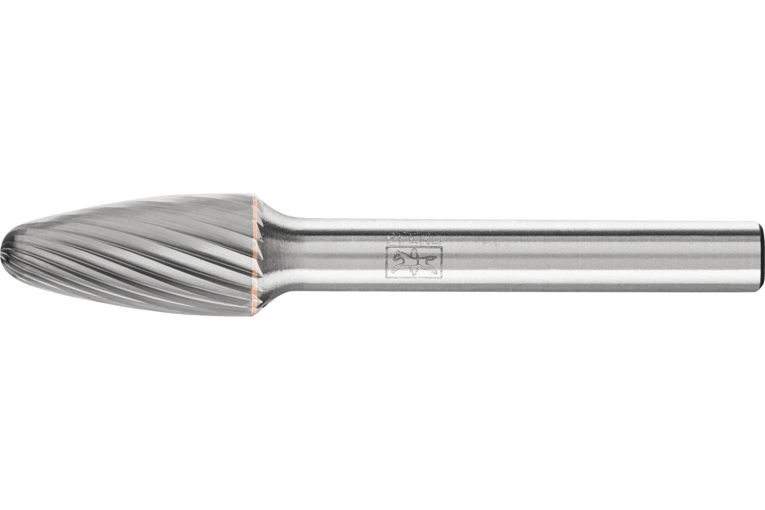 PFERD 21728008 Tree Bur, Radius End, Tree Head, 1/2 in Dia Head, 1 in L of Cut, 6-7/8 in OAL, OMNI Cut