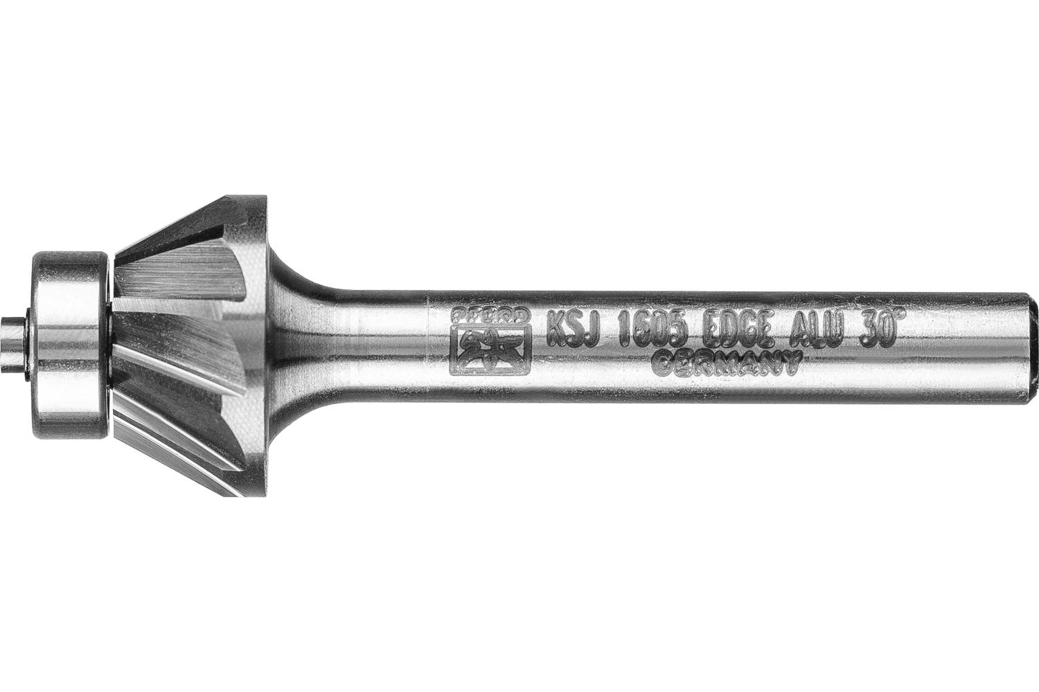 PFERD 21724733 Universal Line Premium Grade Carbide Burr, Radius End, Tree Head, 1/2 in Dia Head, 3/4 in L of Cut, 2-1/2 in OAL, Double Cut