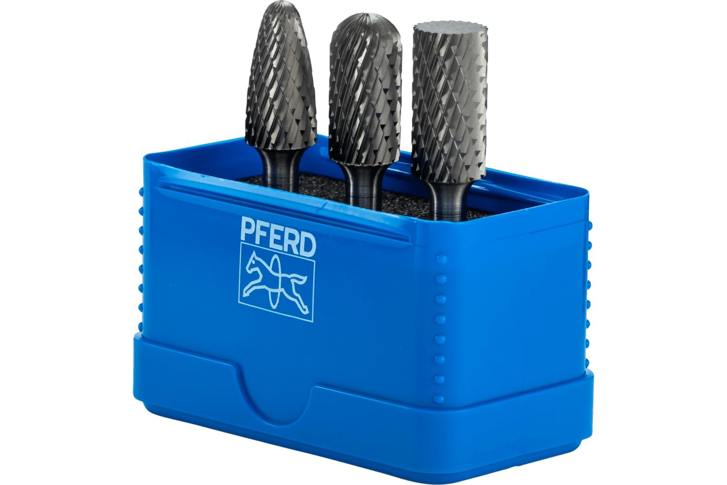 PFERD 26000013 High Performance Burr Set, Single Cut, 5 Pieces
