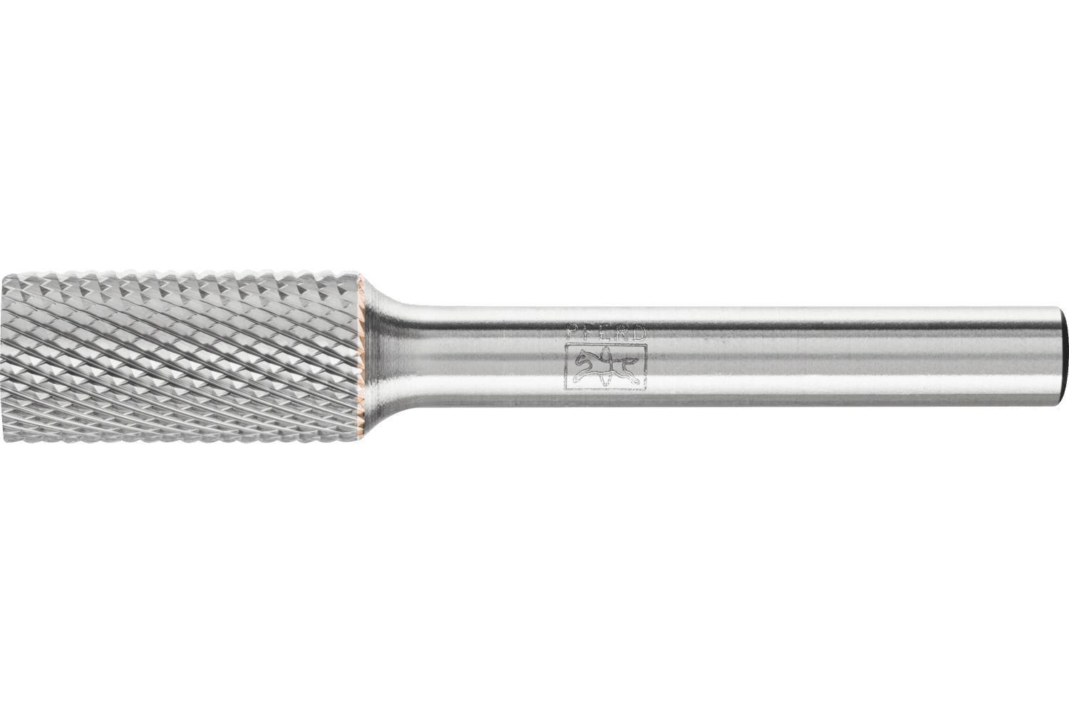 PFERD 21724701 Universal Line Premium Grade Carbide Burr, Radius End, Tree Head, 3/8 in Dia Head, 3/4 in L of Cut, 2-1/2 in OAL, Single Cut