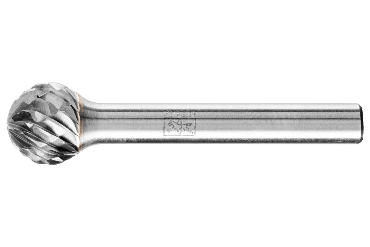 PFERD 21724643 Universal Line Premium Grade Carbide Burr, Oval Head, 3/8 in Dia Head, 5/8 in L of Cut, 2-3/8 in OAL, Double Cut