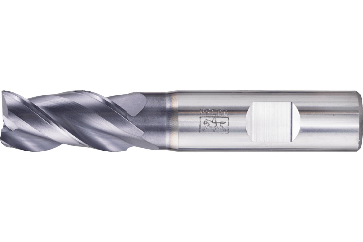 TTC 08-030-024 D11 Center Cutting Double End Standard Length End Mill, 3/8 in Dia Cutter, 9/16 in Length of Cut, 2 Flutes, 3/8 in Dia Shank, 3-1/8 in OAL, Bright