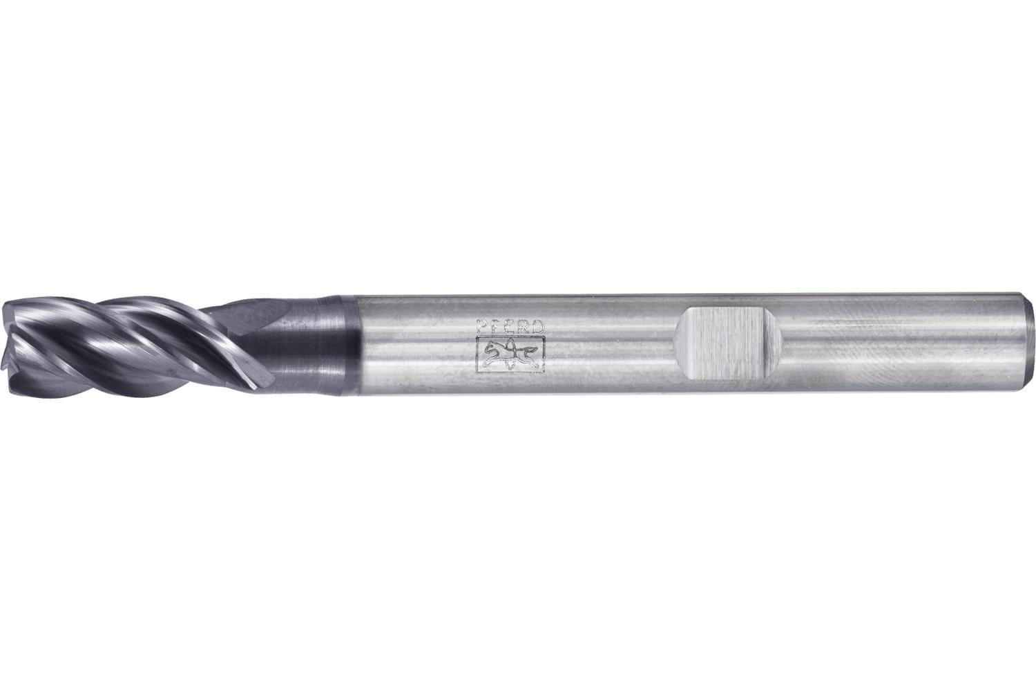 PFERD 23003046 Chamfered End Mill, 1/4 in Dia Cutter, (4) Flutes, 1/4 in Dia Shank, 2.5 in OAL