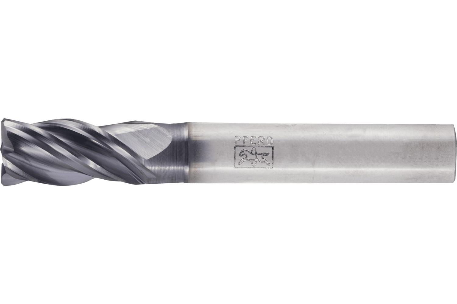 PFERD 23003037 Chamfered End Mill, 1/4 in Dia Cutter, (4) Flutes, 1/4 in Dia Shank, 2.5 in OAL