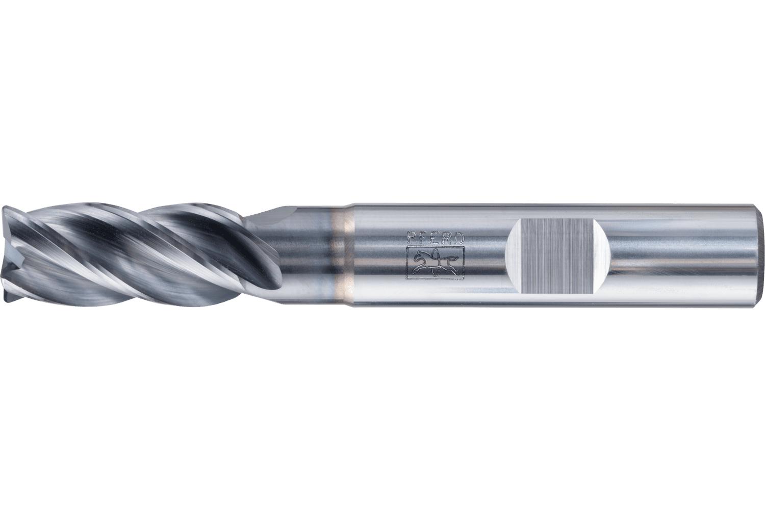 PFERD 23003037 Chamfered End Mill, 1/4 in Dia Cutter, (4) Flutes, 1/4 in Dia Shank, 2.5 in OAL