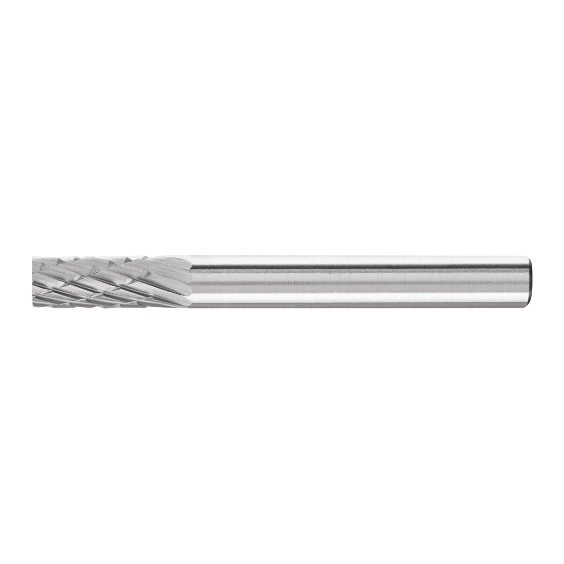 product PFERD 24362 Universal Line Premium Grade Carbide Burr, Radius End, Cylindrical - Radius End (Shape SC) Head, 1/8 in Dia Head, 5/8 in L of Cut, 1-15/16 in OAL, Double Cut