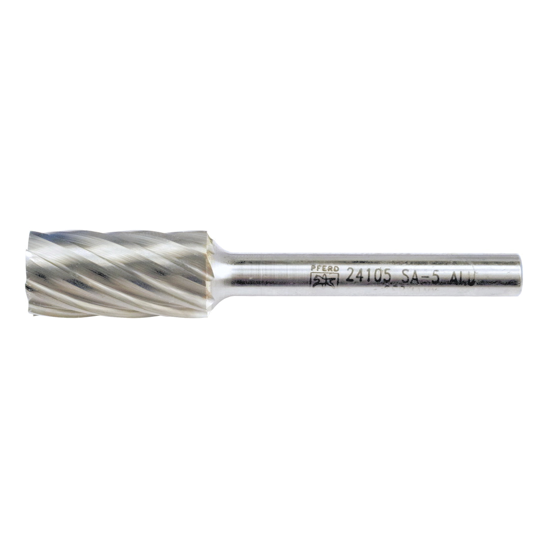 product PFERD 24462 Universal Line Premium Grade Grinding Wheel, Radius End, Cylindrical - Radius End (Shape SC) Head, 1/2 in Dia Head, 1 in L of Cut, 2-3/4 in OAL, Double Cut