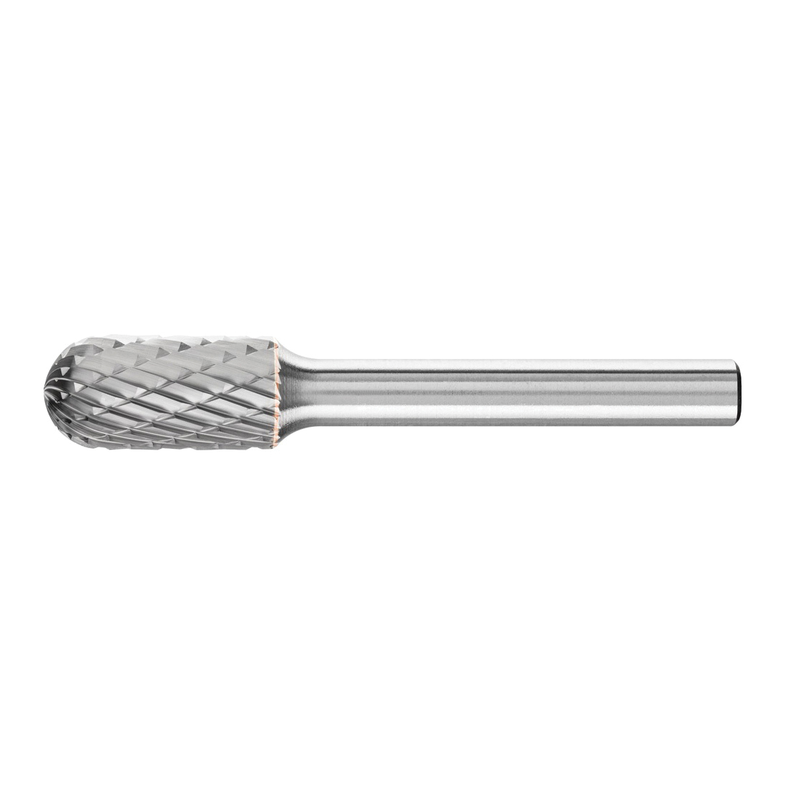 product PFERD 24032 Universal Line Premium Grade Carbide Burr, Plain End, Cylindrical - No End Cut (Shape SA) Head, 1/4 in Dia Head, 5/8 in L of Cut, 1-15/16 in OAL, Double Cut