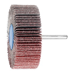 product Tiger&reg; 52015 Stem Mount Coated Abrasive Flap Wheel, 2 in Dia Wheel, 1 in W Face, 1/4 in Dia Shank, 60 Grit, Medium Grade, Aluminum Oxide Abrasive